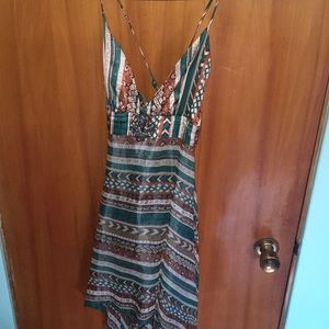 Gorgeous boho style silk dress